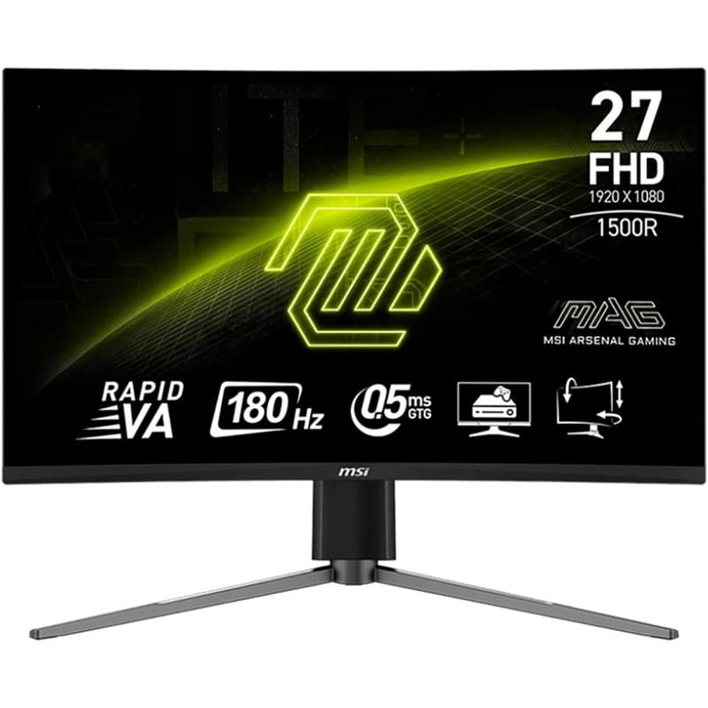 Монітор MSI 27" MAG 27C6PF VA Black Curved 180Hz