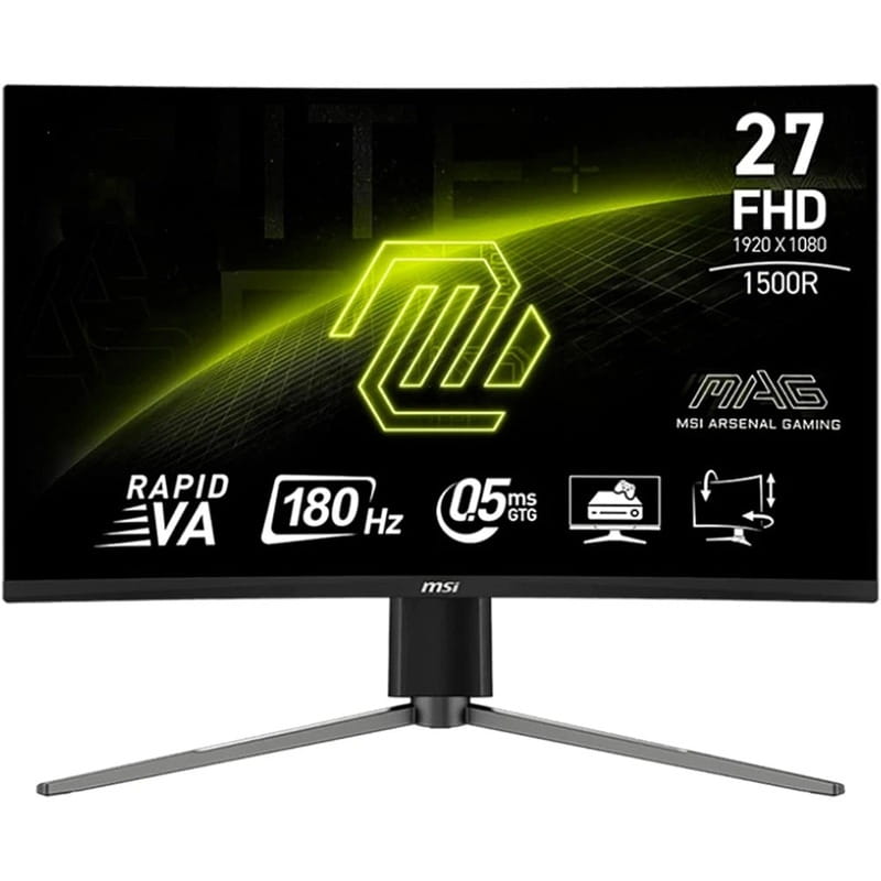 Монитор MSI 27" MAG 27C6PF VA Black Curved 180Hz