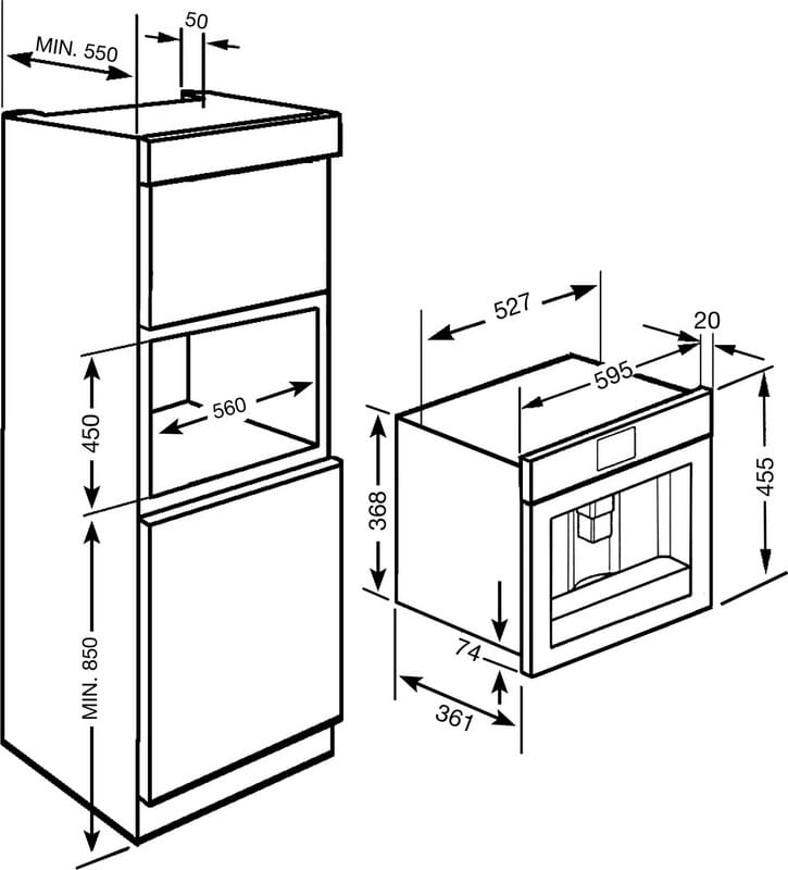 Вбудована кавова машина Smeg CMS8451P