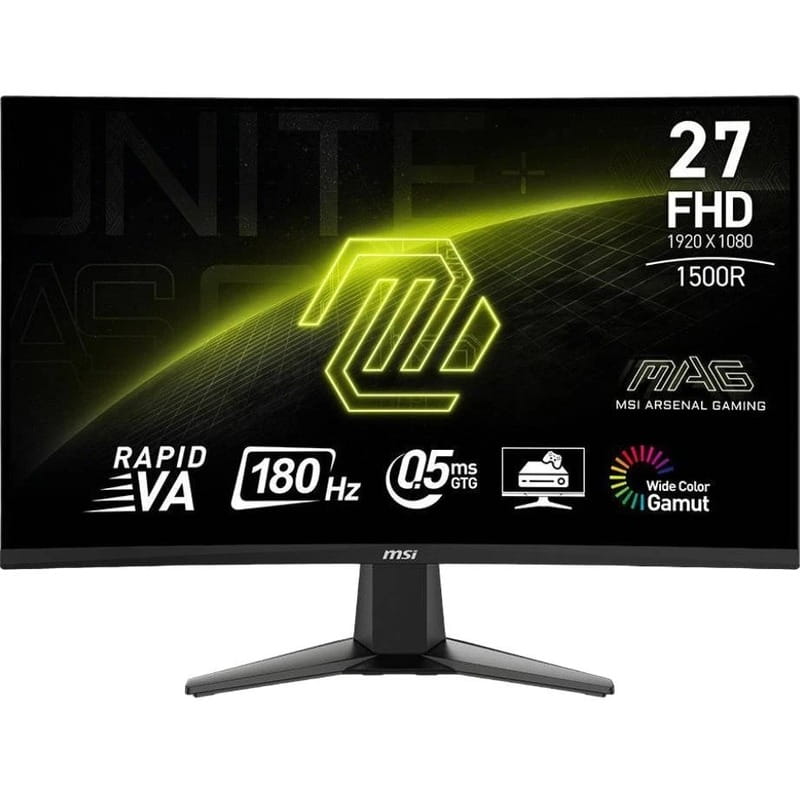 Монітор MSI 27" MAG 27C6F VA Black 180Hz