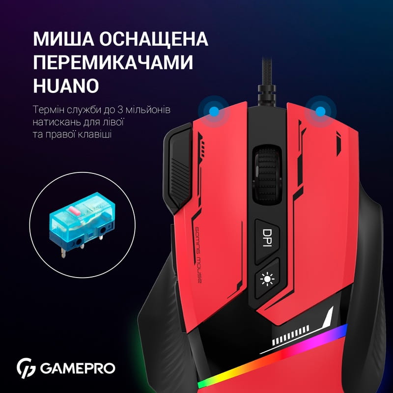 Миша GamePro GM300R Red