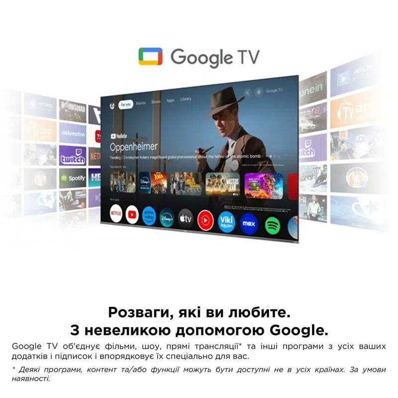 Телевiзор TCL 65P655