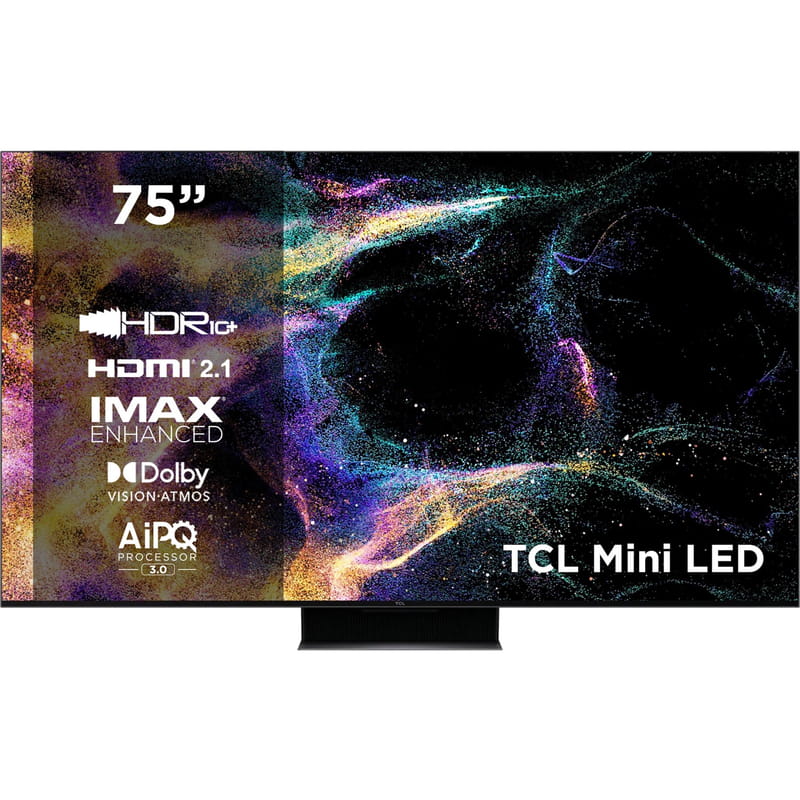 Телевiзор TCL 75C845