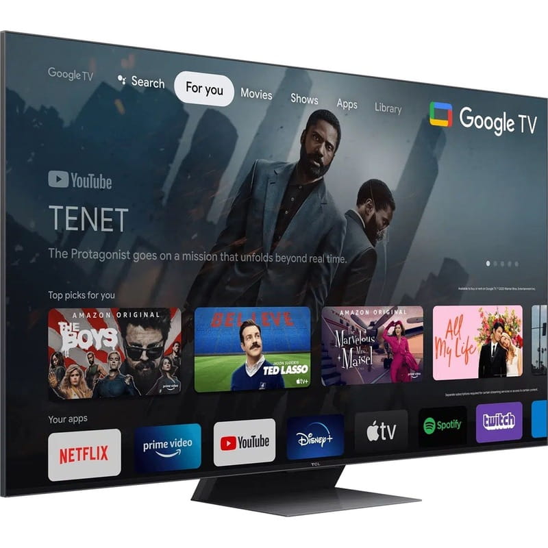 Телевiзор TCL 75C845