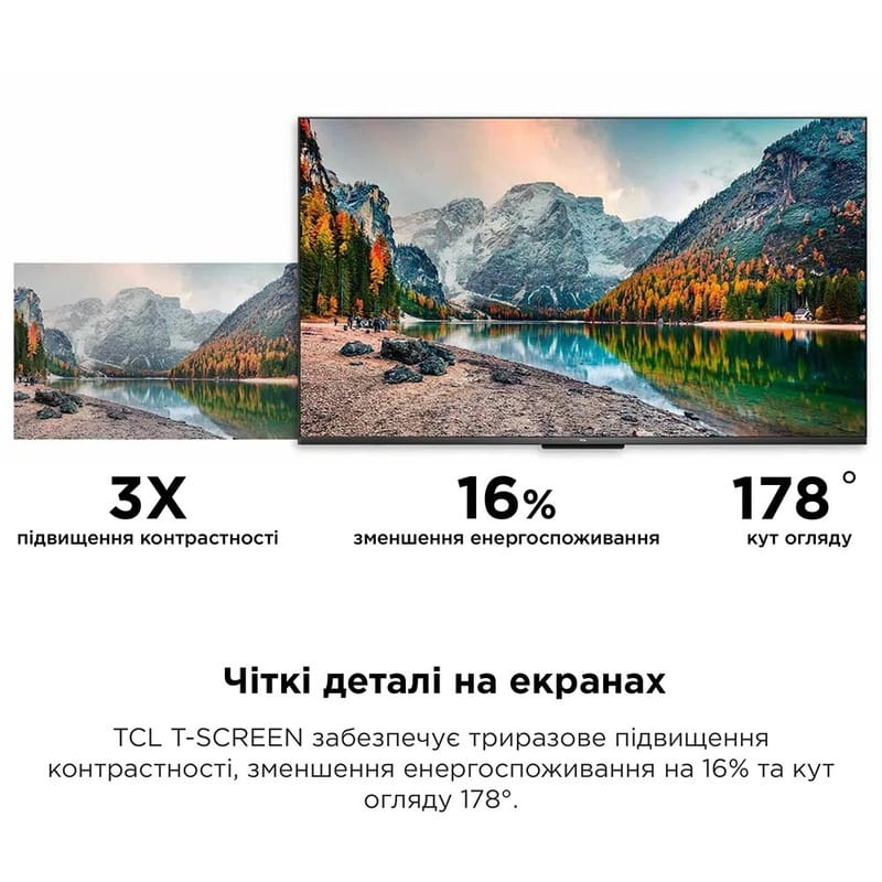 Телевiзор TCL 65P755