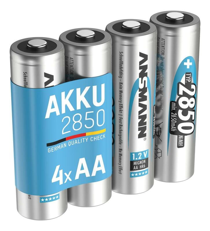 Аккумуляторы Ansmann AA/HR06 NI-MH 2850 mAh BL 4 шт