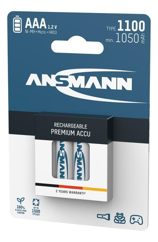 Аккумуляторы Ansmann AAA/HR03 NI-MH 1100 mAh BL 4 шт
