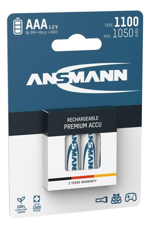 Аккумуляторы Ansmann AAA/HR03 NI-MH 1100 mAh BL 4 шт