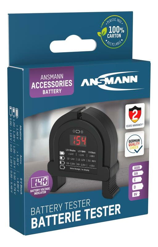 Тестер Ansmann для аккумуляторов и батареек (4000001)