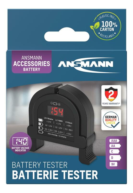 Тестер Ansmann для аккумуляторов и батареек (4000001)