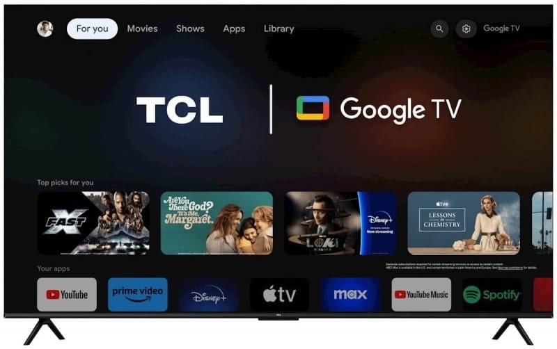 Телевiзор TCL 85P69B