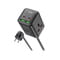 Фото - Сетевой фильтр XO (WL24.black) 2 розетки, 2 х USB, 2 x USB-C, 1.5 м, Black | click.ua