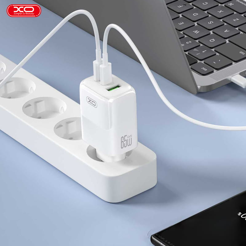 Сетевое зарядное устройство XO L139 (2USB-С, 1USB, 3А) PD, QC 3.0 White (L139.white)