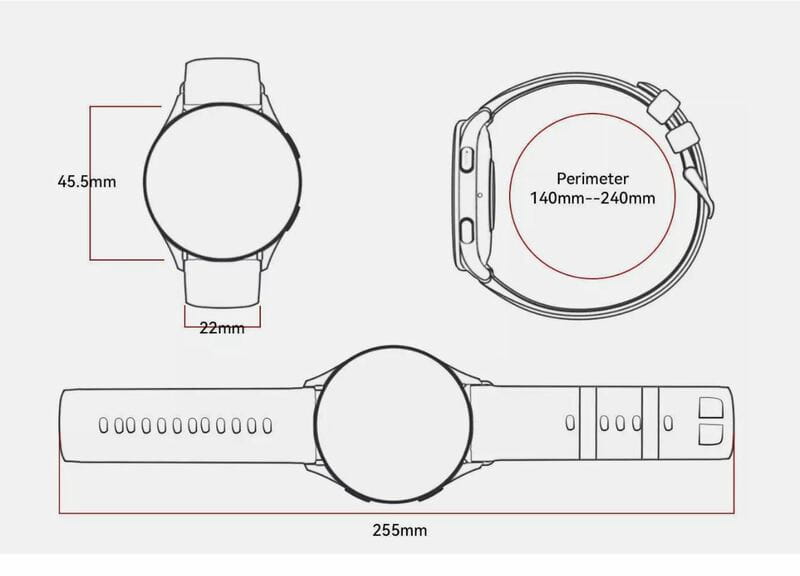 Cмарт-годинник Blackview X20 Midnight Black (6931548318057)