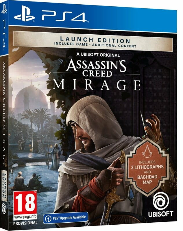 Игра Assassin`s Creed Mirage Launch Edition для Sony PlayStation 4, Russian Subtitles, Blu-ray (3307216258018)