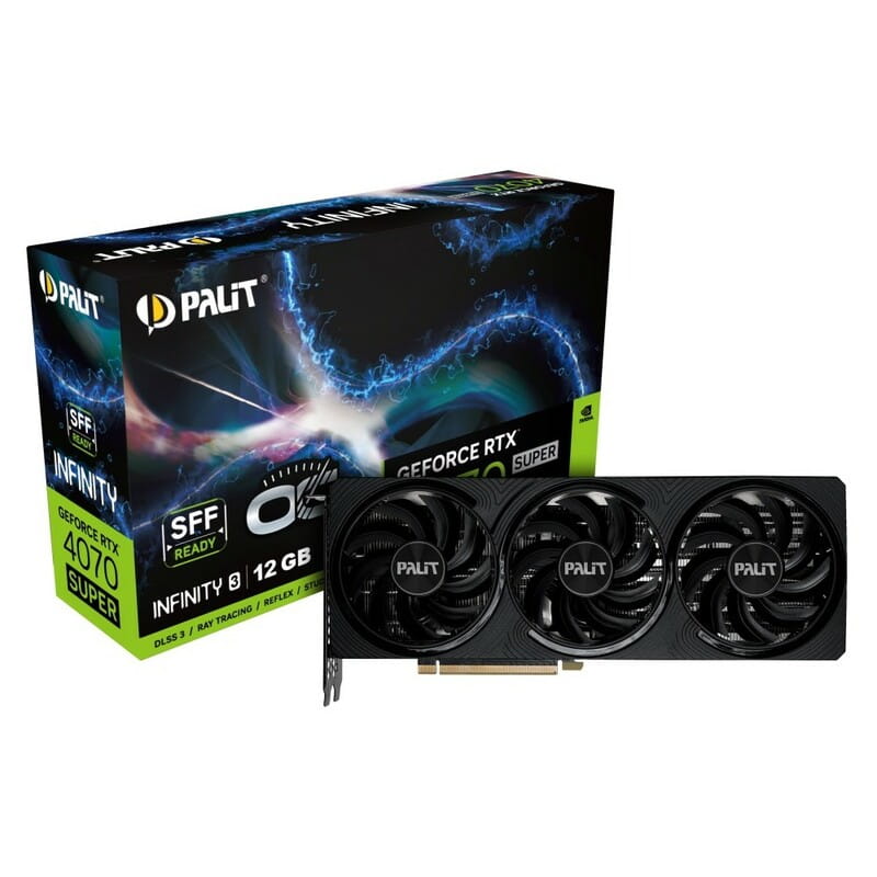 Відеокарта GF RTX 4070 Super 12GB GDDR6X Infinity 3 OC Palit (NED407ST19K9-1043S)