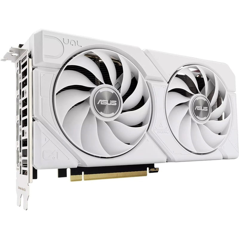 Видеокарта GF RTX 4060 Ti  8GB GDDR6 Dual Evo White OC Asus (DUAL-RTX4060TI-O8G-EVO-WHITE)