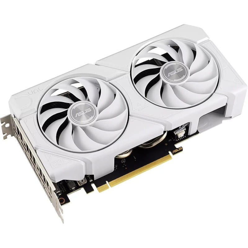 Видеокарта GF RTX 4060 Ti  8GB GDDR6 Dual Evo White OC Asus (DUAL-RTX4060TI-O8G-EVO-WHITE)