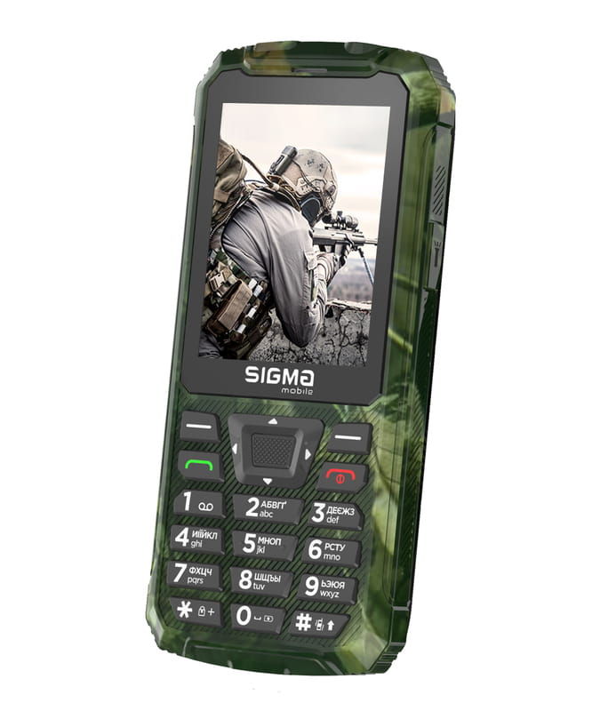 Мобільний телефон Sigma mobile X-treme PR68 Type-C Dual Sim Khaki (4827798122426)