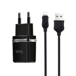 Купить Сетевое зарядное устройство Hoco C12 Smart 2.4A 2USB Black (S23146) + кабель Lightning Сетевое зарядное устройство Hoco C12 Smart 2.4A 2USB Black (S23146) + кабель Lightning