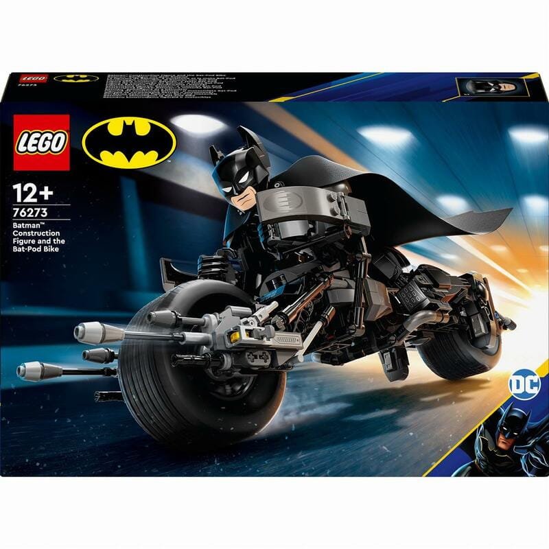 Конструктор LEGO Batman Фигурка Бэтмена для сборки и бэтцикл (76273)