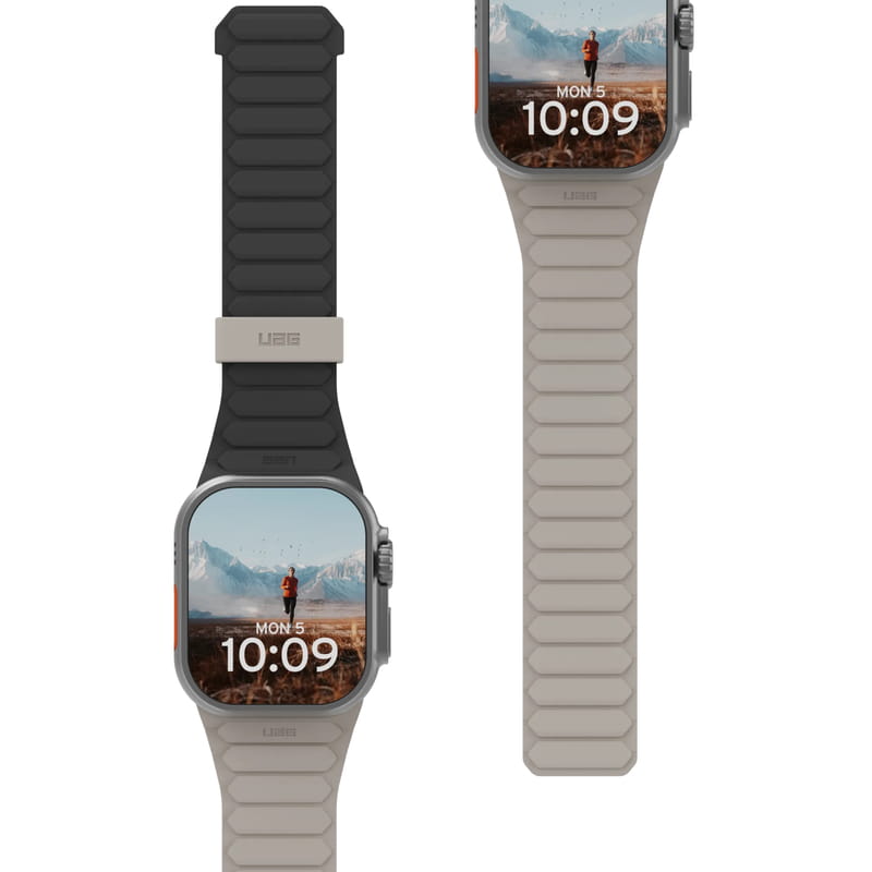 Ремінець Urban Armor Gear Pathfinder для Apple Watch Ultra 2/Ultra 49/46/45/44mm Black/Titanium (194161114036)