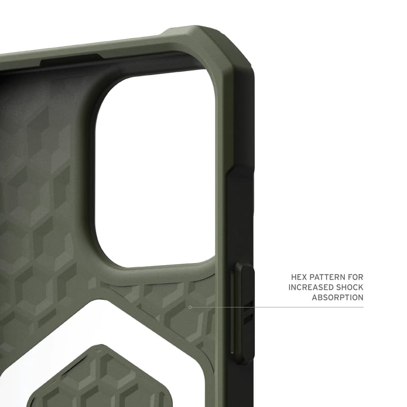 Чeхол-накладка Urban Armor Gear Essential Armor Magsafe для Apple iPhone 16 Pro Max Olive Drab (114449117272)