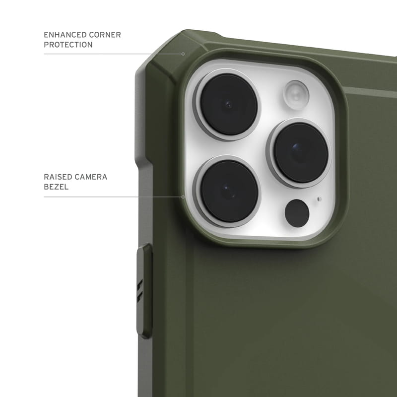 Чeхол-накладка Urban Armor Gear Essential Armor Magsafe для Apple iPhone 16 Pro Max Olive Drab (114449117272)