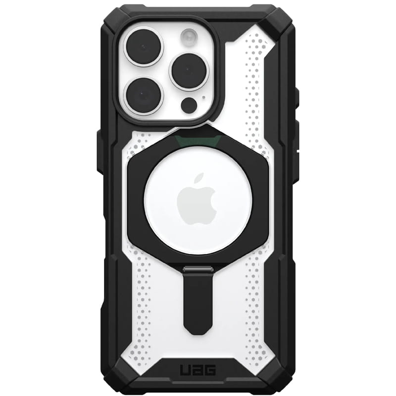 Чeхол-накладка Urban Armor Gear Plasma XTE MagSafe для Apple iPhone 16 Pro Black/Clear (11447411404G)