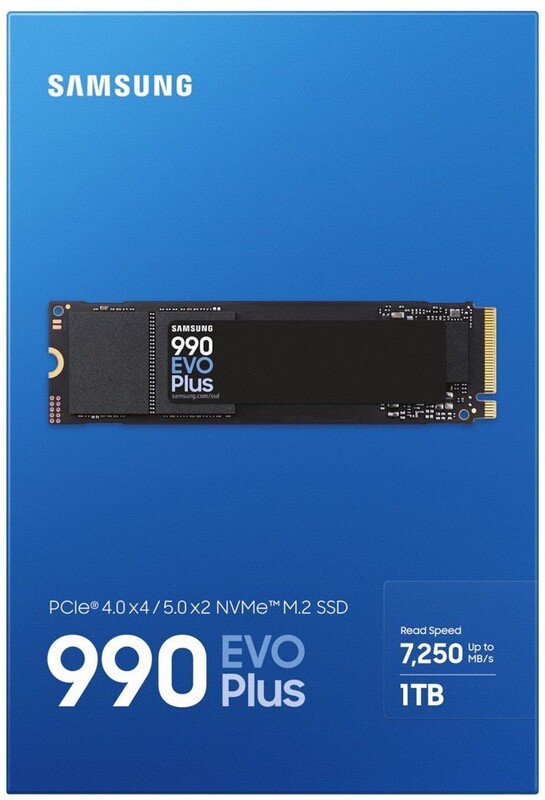 Накопичувач SSD  1ТB Samsung 990 EVO Plus M.2 2280 PCIe 5.0 x2 NVMe V-NAND TLC (MZ-V9S1T0BW)