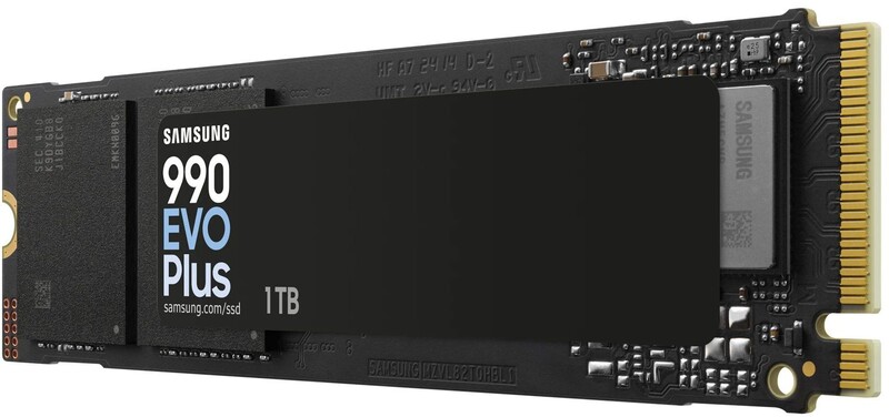 Накопичувач SSD  1ТB Samsung 990 EVO Plus M.2 2280 PCIe 5.0 x2 NVMe V-NAND TLC (MZ-V9S1T0BW)