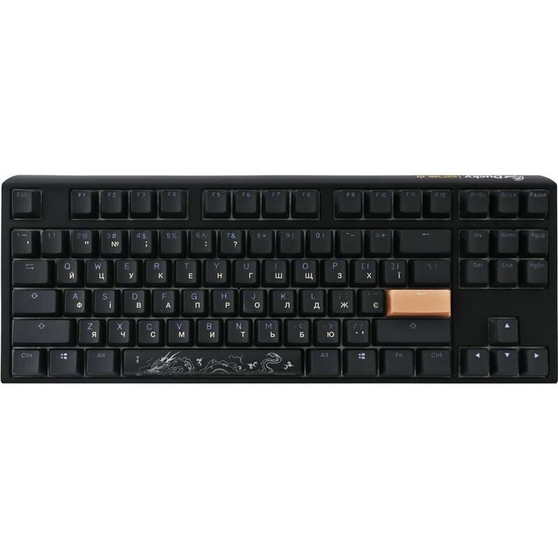 Клавіатура Ducky One 3 TKL Cherry MX Brown RGB UA USB Black (DKON2187ST-BUAPXCLAWSC1)