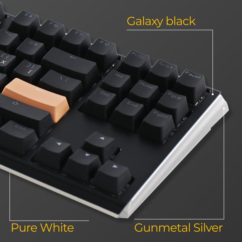 Клавиатура Ducky One 3 TKL Cherry MX Speed Silver RGB UA USB Black (DKON2187ST-PUAPXCLAWSC1)