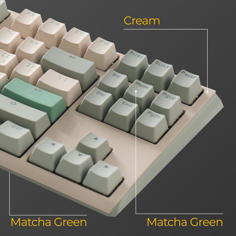 Клавіатура Ducky One 3 TKL Cherry MX Speed Silver UA USB Matcha Cream (DKON2187-PUAPXМAEGGC1)