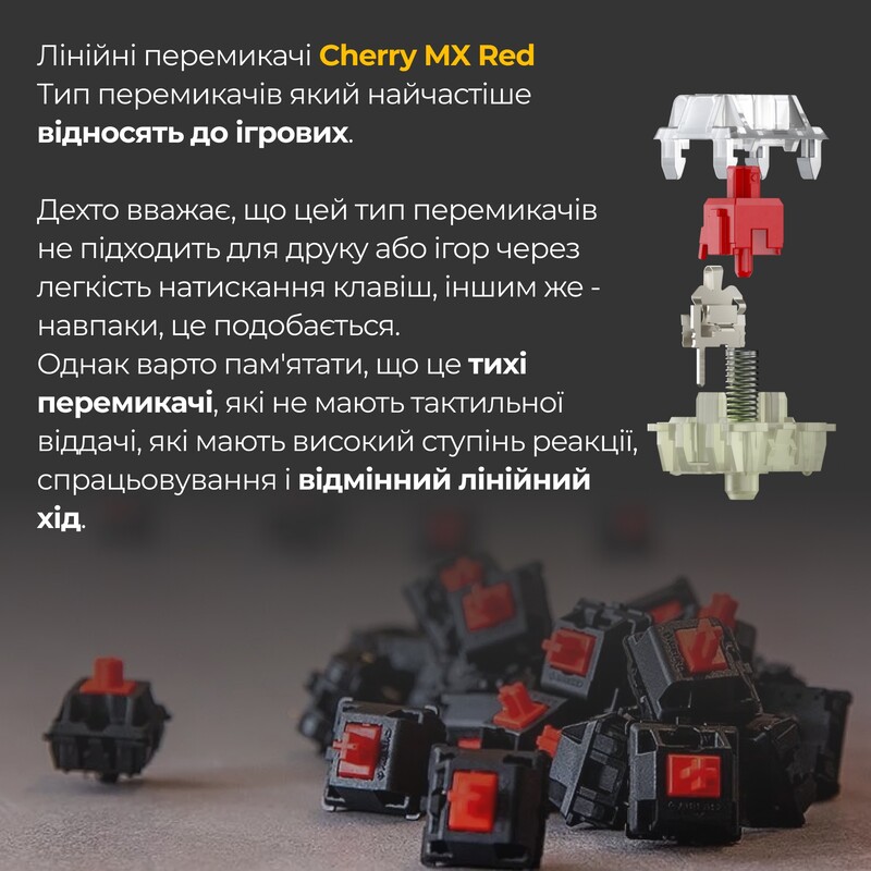 Клавіатура Ducky One 3 TKL Cherry MX Red UA USB Matcha Cream (DKON2187-RUAPXМAEGGC1)