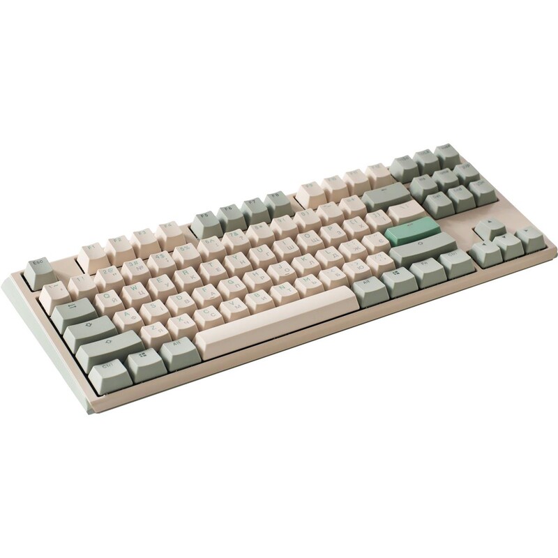 Клавіатура Ducky One 3 TKL Cherry MX Red UA USB Matcha Cream (DKON2187-RUAPXМAEGGC1)