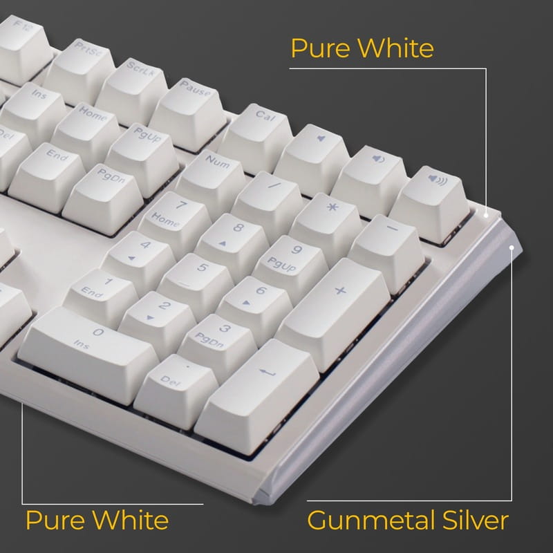 Клавиатура Ducky One 3 Cherry MX Speed Silver RGB UA USB White (DKON2108ST-PUAPXPWWWSC1)