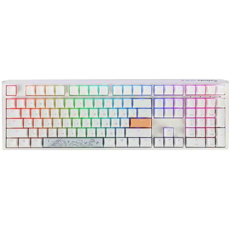 Клавиатура Ducky One 3 Cherry MX Speed Silver RGB UA USB White (DKON2108ST-PUAPXPWWWSC1)