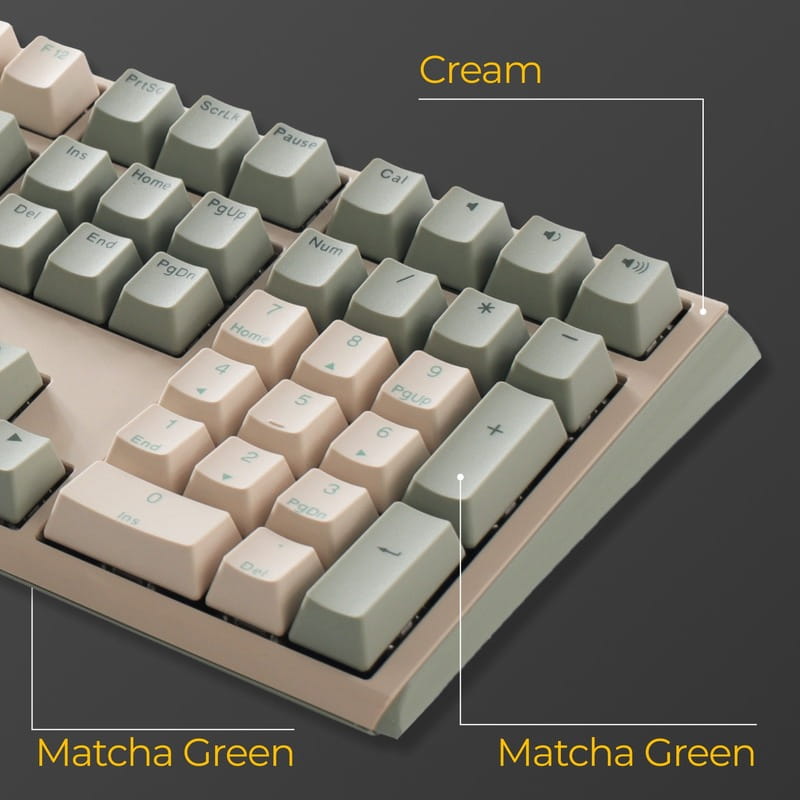 Клавіатура Ducky One 3 Cherry MX Speed Silver UA USB Matcha Cream (DKON2108-PUAPXМAEGGC1)