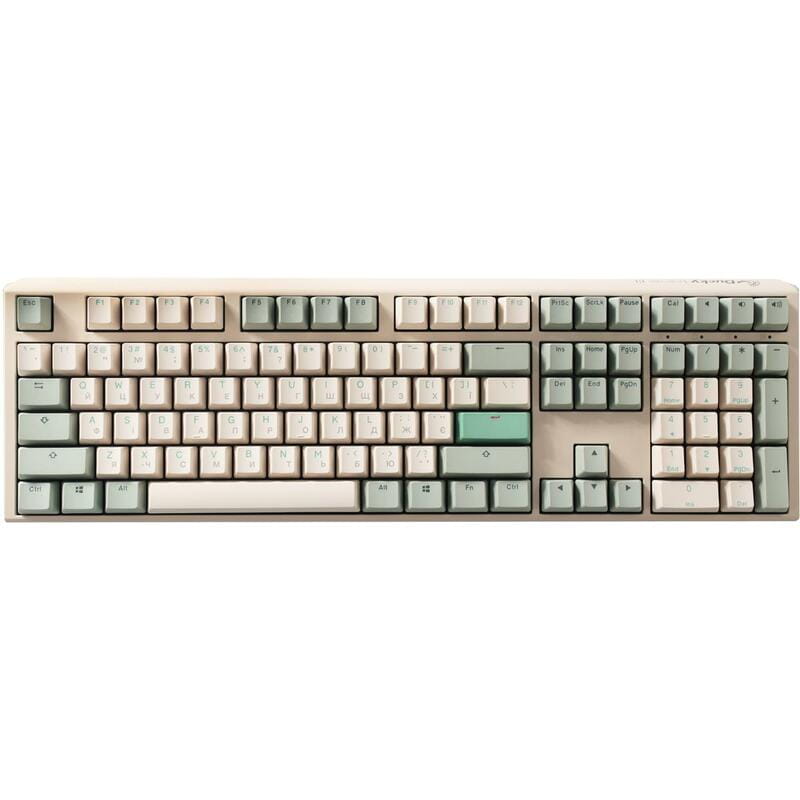 Клавіатура Ducky One 3 Cherry MX Speed Silver UA USB Matcha Cream (DKON2108-PUAPXМAEGGC1)