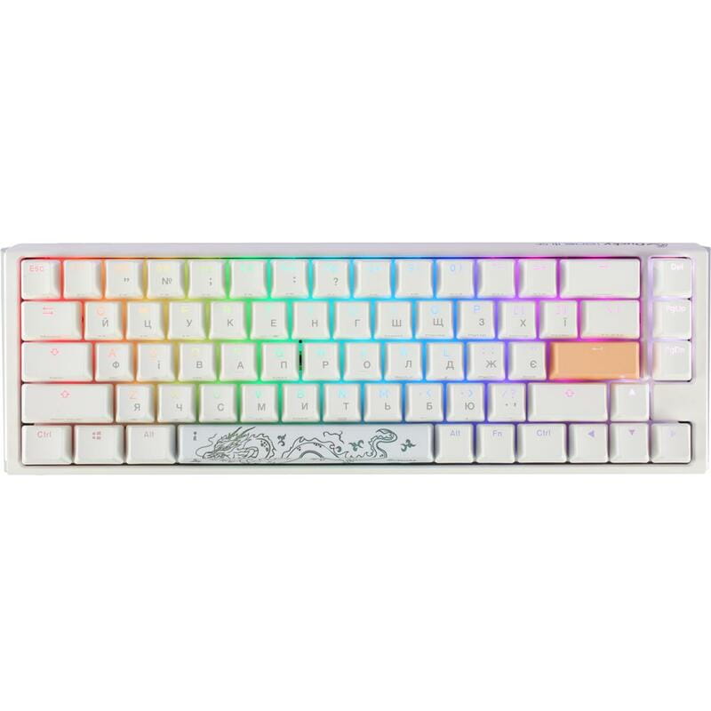 Клавіатура Ducky One 3 SF Cherry MX Red RGB UA USB White (DKON2167ST-RUAPXPWWWSC1)