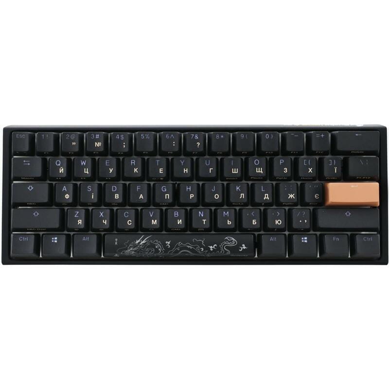 Клавіатура Ducky One 3 Mini Cherry MX Red RGB UA USB Black (DKON2161ST-RUAPXCLAWSC1)