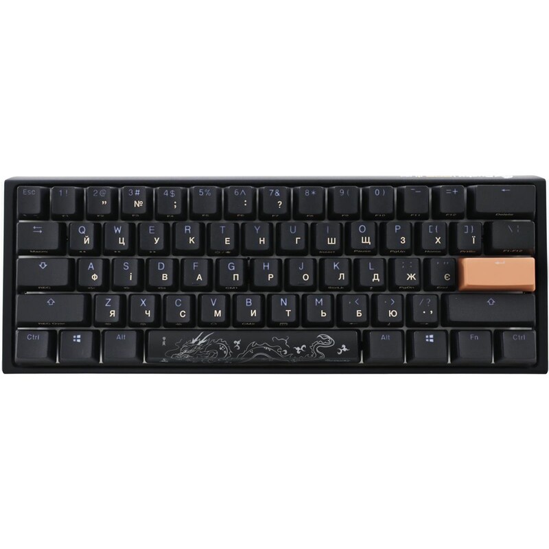 Клавіатура Ducky One 3 Mini Cherry MX Brown RGB UA USB Black (DKON2161ST-BUAPXCLAWSC1)