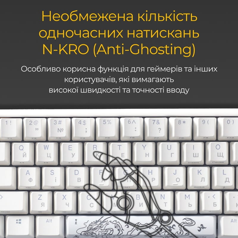 Клавиатура Ducky One 3 Mini Cherry MX Speed Silver RGB UA USB White (DKON2161ST-PUAPXPWWWSC1)