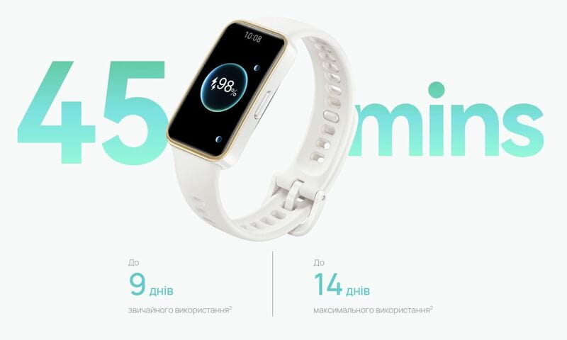 Смарт-годинник Huawei Band 9 Dawn White (55020BYC)