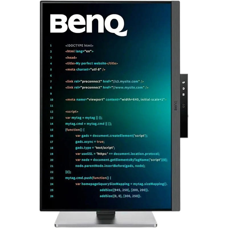 Монiтор BenQ 24.1" RD240Q (9H.LLXLA.TBE) IPS Dark Gray