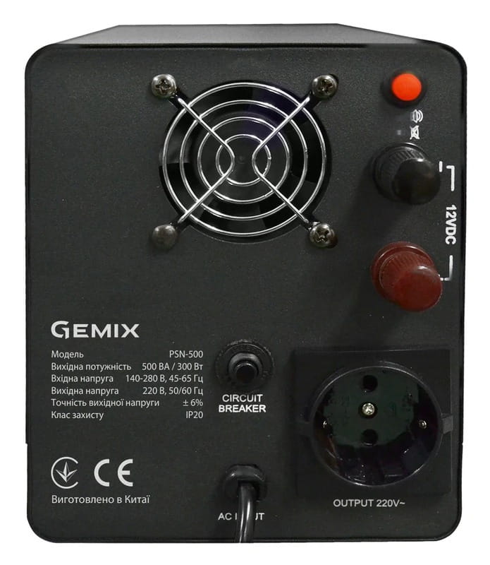 ИБП Gemix PSN-500 500VA Line-Interactive