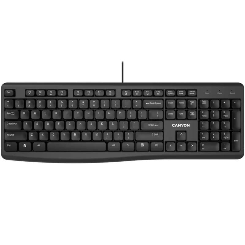 Клавиатура Canyon KB-50 EN Slim Black (CNE-CKEY5)