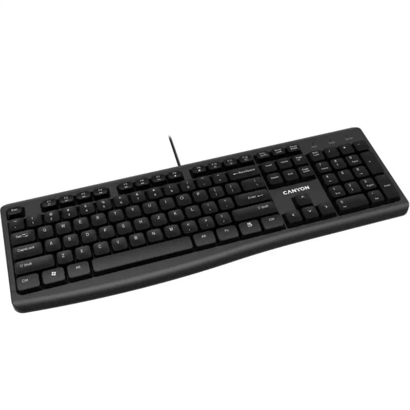 Клавиатура Canyon KB-50 EN Slim Black (CNE-CKEY5)