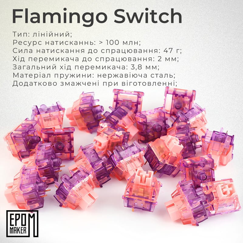 Клавіатура бездротова Epomaker TH80 SE 75% Flamingo Switch Hot-Swap (2.4G/BT/USB) RGB UA Black (TH80-SE-B-F)